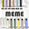 MEME 7000口拋棄式電子煙｜大容量高口數設計呈現持久飽滿霧感｜追求免補油極致便利的懶人玩家首選