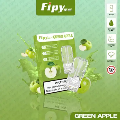 【買3贈主機】Fipy果派一代通用透明煙彈｜獨立可視油艙結構呈現清透霧感｜重視殘油量與便利性的高頻使用者首選