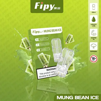 【買3贈主機】Fipy果派一代通用透明煙彈｜獨立可視油艙結構呈現清透霧感｜重視殘油量與便利性的高頻使用者首選