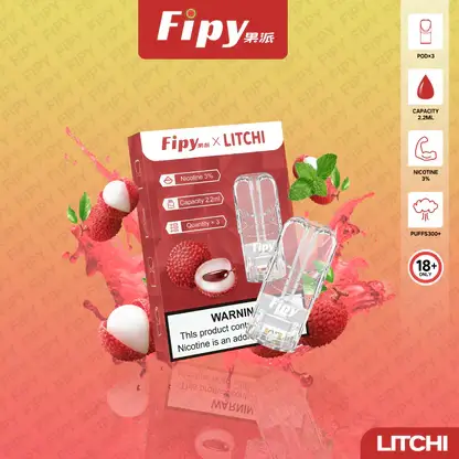 【買3贈主機】Fipy果派一代通用透明煙彈｜獨立可視油艙結構呈現清透霧感｜重視殘油量與便利性的高頻使用者首選