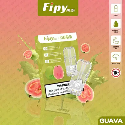 【買3贈主機】Fipy果派一代通用透明煙彈｜獨立可視油艙結構呈現清透霧感｜重視殘油量與便利性的高頻使用者首選