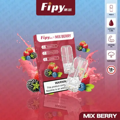 【買3贈主機】Fipy果派一代通用透明煙彈｜獨立可視油艙結構呈現清透霧感｜重視殘油量與便利性的高頻使用者首選