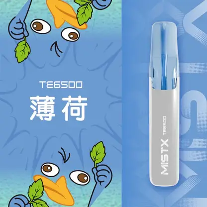 Mist X 鴨嘴獸 6500口拋棄式電子煙｜主打療癒萌系外觀與長效續航電力｜適合偏好吸睛設計與持久電量的潮流玩家