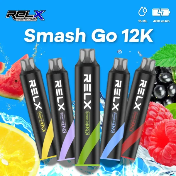 Relx-Smash-Go-12K-v3-1.webp RELX悅刻 Smash Go 12000口拋棄式電子煙|12000口超大容量設計呈現持久飽滿霧感|追求免補油極致便利的懶人玩家首選