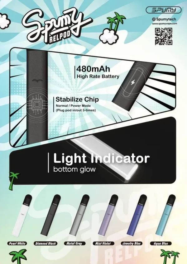 SPUMY冰熊五代通用主機｜主打跨代相容與雙檔溫控飽滿吸感｜適合喜愛自由切換煙彈的便利派玩家